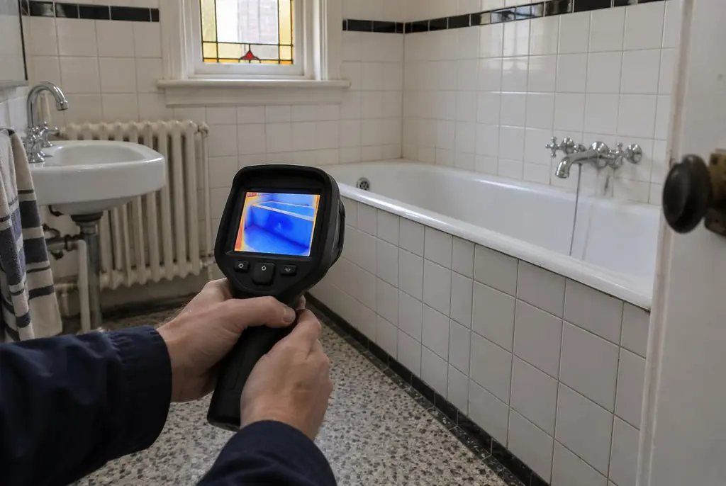 Lekdetectie Putten – onderzoek in een badkamer van een oudere woning